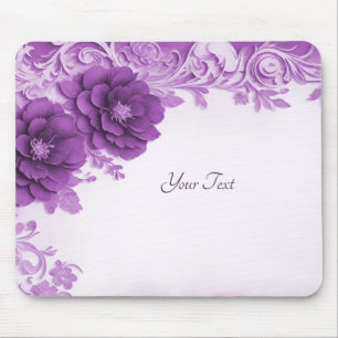 Tapis De Souris Fleurs violettes Flourissent Mousepad