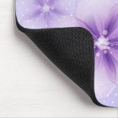 Tapis de souris Fleurs violettes sur points (Coin)