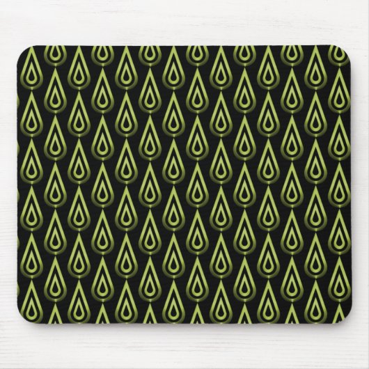 Tapis De Souris Flickr vert olive Flames Mousepad (Devant)