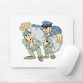 Tapis De Souris Flics et voleurs (Avec souris)
