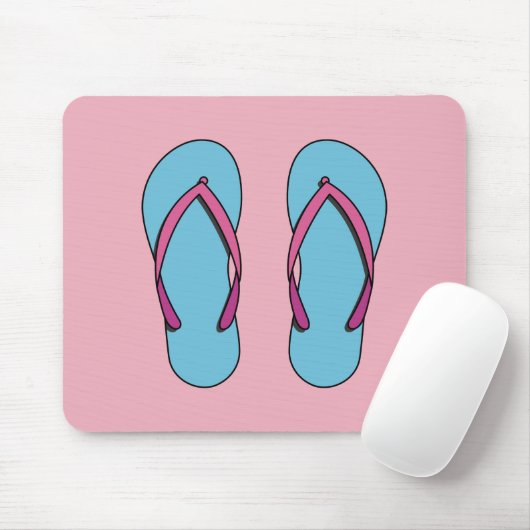 Tapis De Souris Flip Flops de plage (Avec souris)