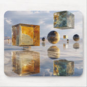Tapis De Souris Floating Geometric Marvels Over Water (Devant)