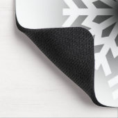 Tapis De Souris Flocon de neige blanc scintillant (Coin)