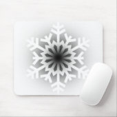 Tapis De Souris Flocon de neige blanc scintillant (Avec souris)