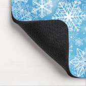 Tapis De Souris Flocon de neige bleu (Coin)