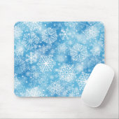 Tapis De Souris Flocon de neige bleu (Avec souris)