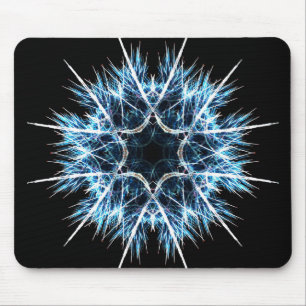 Tapis De Souris Flocon de neige de fractale