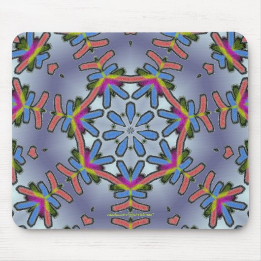 Tapis De Souris Flocon de neige frais Mousepad (Devant)