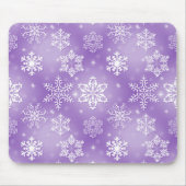 Tapis De Souris Flocon De Neige Violet (Devant)