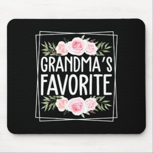 Tapis De Souris Flor Grand-mère Humour préféré des grands-parents