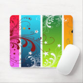 TAPIS DE SOURIS FLORAL (Avec souris)