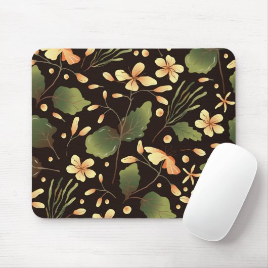 Tapis De Souris Floral (Avec souris)