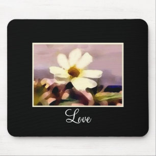 tapis de souris floral amour