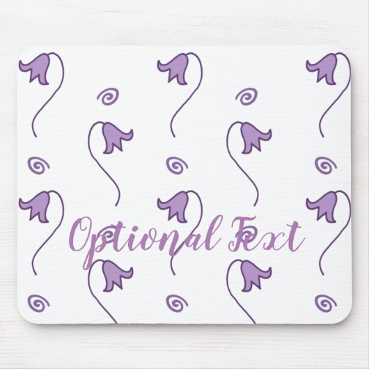 Tapis De Souris Floral Bells Motif (Devant)