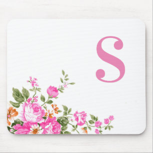 Tapis de souris floral coloré fait sur commande