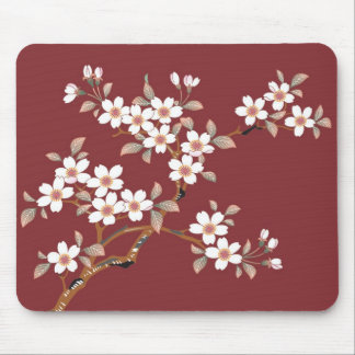 Tapis de souris floral de fleurs de cerisier