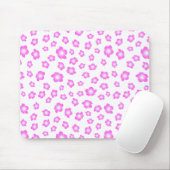 Tapis De Souris Floral de Soft Pink (Avec souris)
