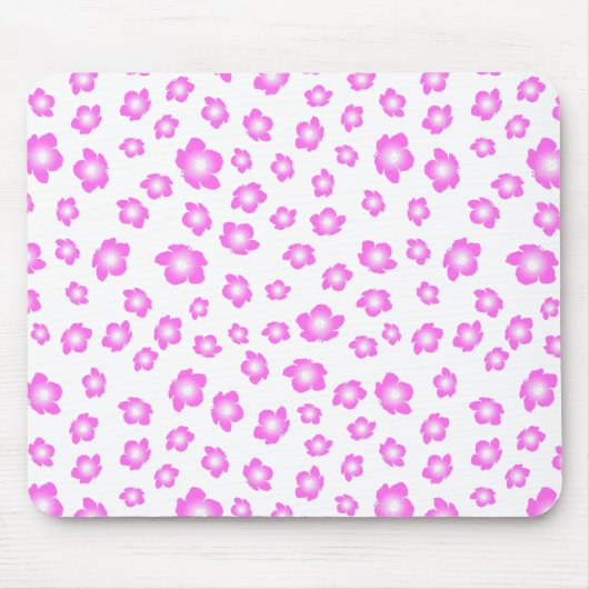 Tapis De Souris Floral de Soft Pink (Devant)