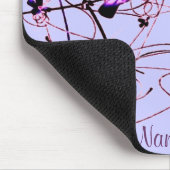 Tapis De Souris Floral Deco Mousepad (Coin)
