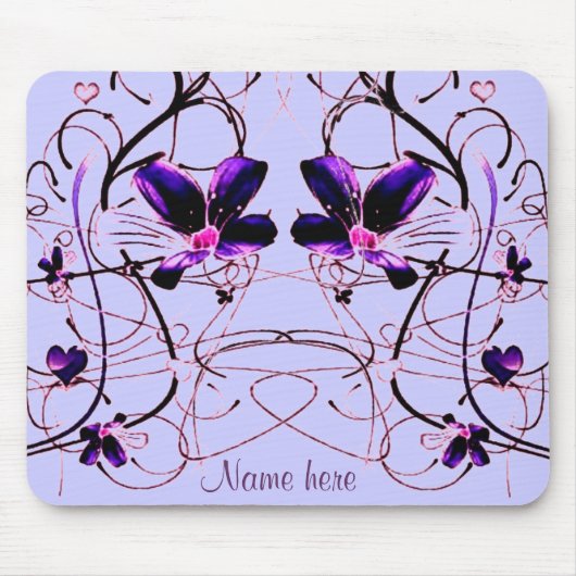 Tapis De Souris Floral Deco Mousepad (Devant)