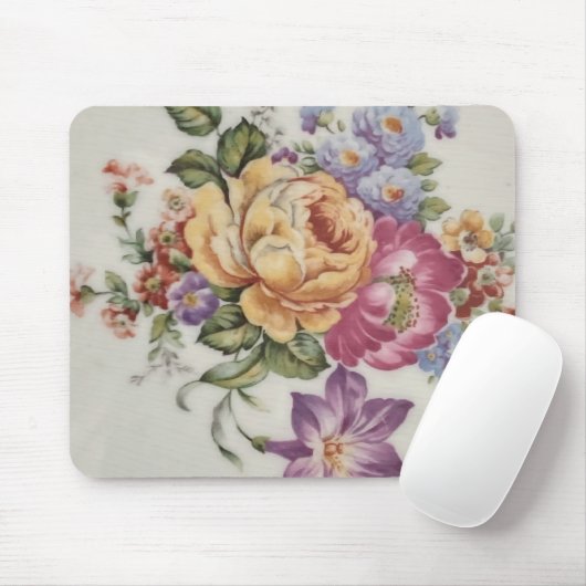 Tapis De Souris Floral Fancy  (Avec souris)
