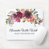 Tapis De Souris Floral Fleur sauvage de Bourgogne (Avec souris)