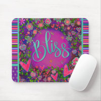 Floral Fun Bliss Moderne Stripe Inspirivée