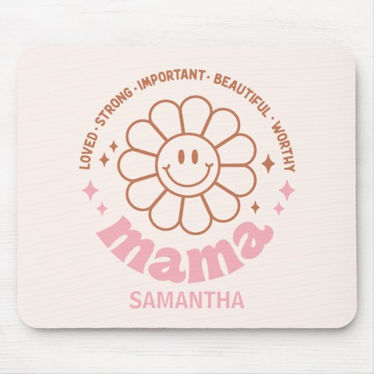 Tapis De Souris Floral Mama (Devant)