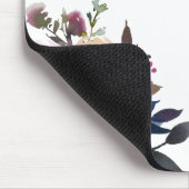 Tapis De Souris Floral marine et couleur rose (Coin)