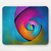 Floral moderne Art Abstrait rose Bleu Motif #17