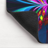 Tapis De Souris Floral moderne Art Abstrait Rouge Bleu Motif #15 (Coin)