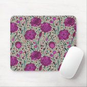 Tapis De Souris Floral pourpre (Avec souris)
