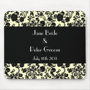Tapis De Souris Floral Rococo Mariage, souvenir mousepad