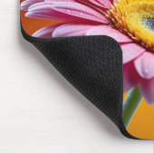 Tapis de souris floral rose pâle (Coin)