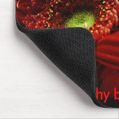 Tapis de souris -- Floral rouge (Coin)