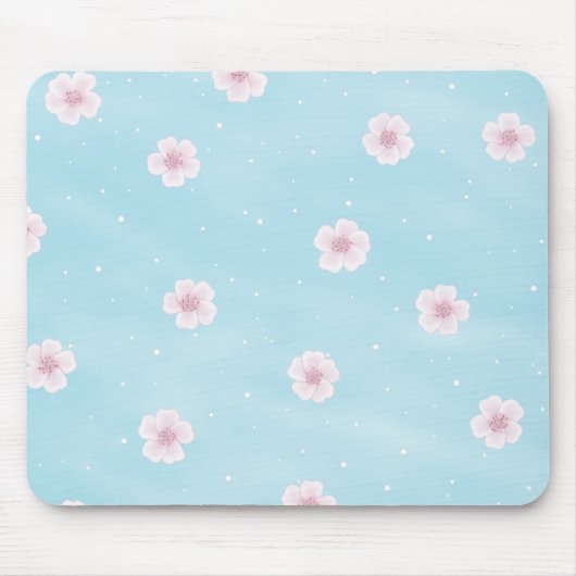 Tapis De Souris Floral Sakura japonais de fleurs de cerisiers (Devant)