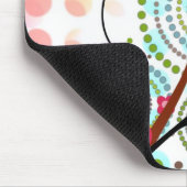 Tapis De Souris Floral sur des points (Coin)