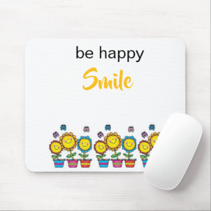 Tapis de souris floral tournesols Souriants Soyez