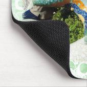 Tapis de souris floral vert Gaudi Lizard (Coin)
