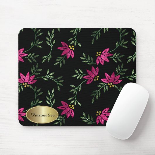 Tapis De Souris Floral victorien moderne | Personnaliser (Avec souris)