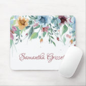 Tapis De Souris Florales de printemps (Avec souris)