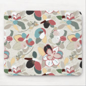 Tapis De Souris Florales d'hiver Neutres (Devant)