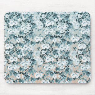 Tapis De Souris Flore blanche de Pêche Bleue
