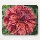 Tapis De Souris Flore de Dahlia Variée Rouge (Devant)