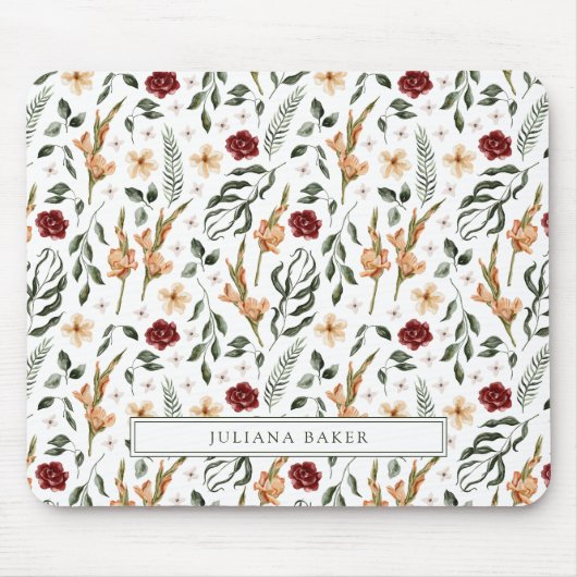 Tapis De Souris Flore délicate personnalisée (Devant)