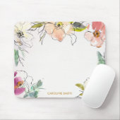 Tapis De Souris Flore florale chic et moderne (Avec souris)