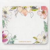 Tapis De Souris Flore florale chic et moderne (Devant)