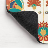 Tapis De Souris Flore Folk Avec Oiseaux (Coin)