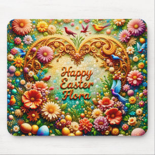 Tapis De Souris FLORE ~ Joyeux Pâques ~ Floral ~