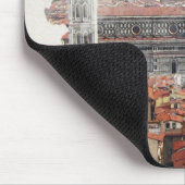 Tapis De Souris Florence Italie Aquarelle Art (Coin)